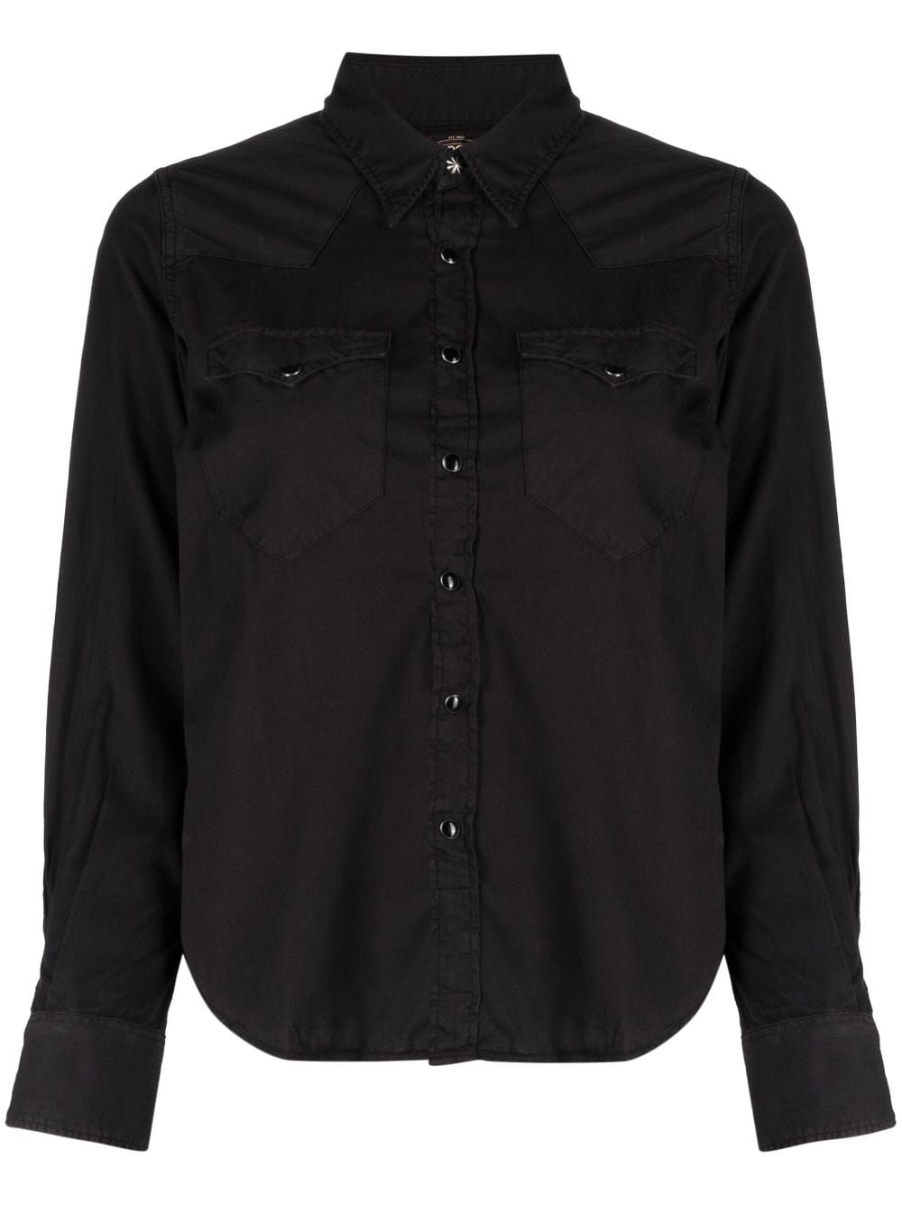 Ralph Lauren RRL long-sleeved panelled shirt - Black von Ralph Lauren RRL