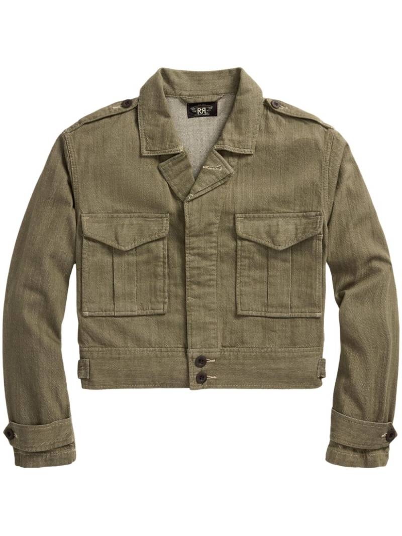 Ralph Lauren RRL notched-collar denim jacket - Green von Ralph Lauren RRL