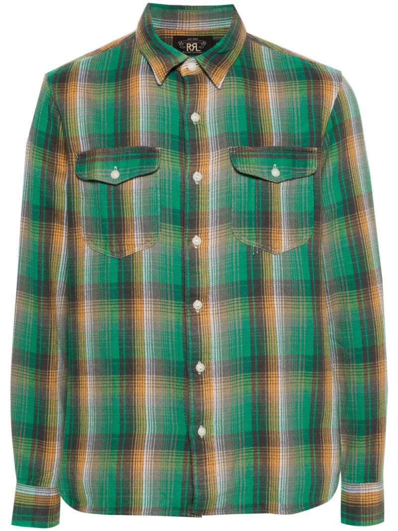 Ralph Lauren RRL plaid check-pattern cotton shirt - Green von Ralph Lauren RRL