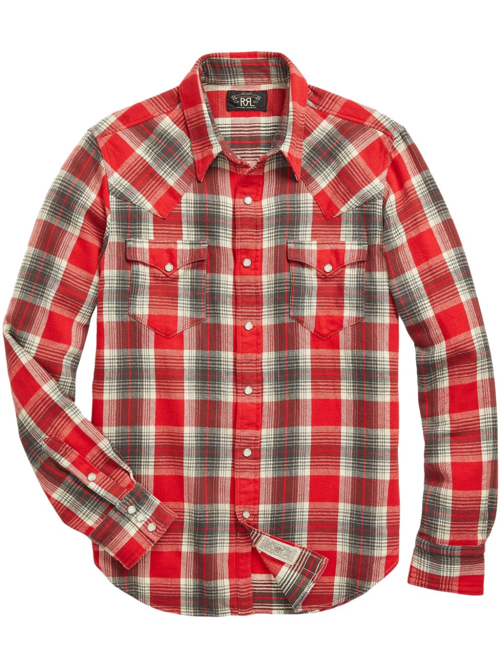 Ralph Lauren RRL plaid cotton-flannel shirt - Red von Ralph Lauren RRL