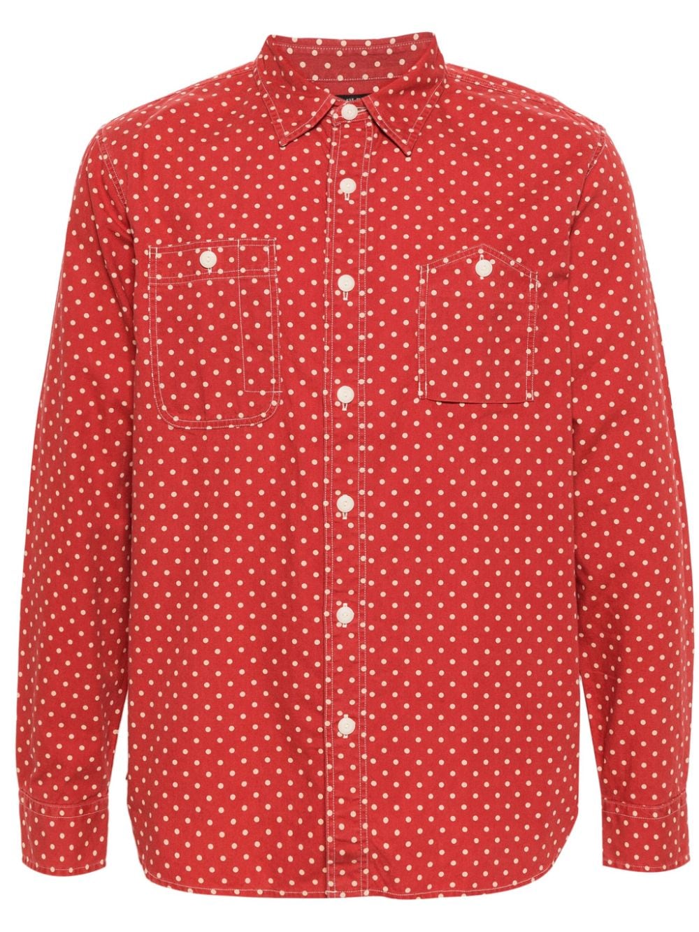 Ralph Lauren RRL polka dot cotton shirt - Red von Ralph Lauren RRL