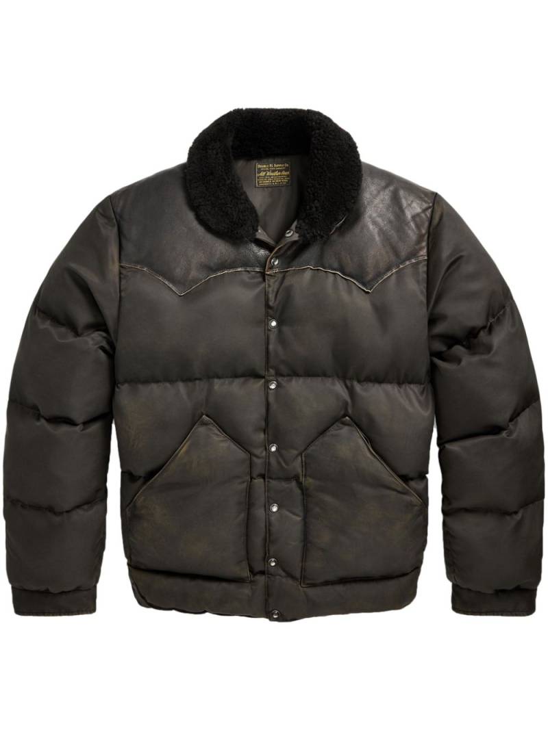 Ralph Lauren RRL quilted padded jacket - Black von Ralph Lauren RRL