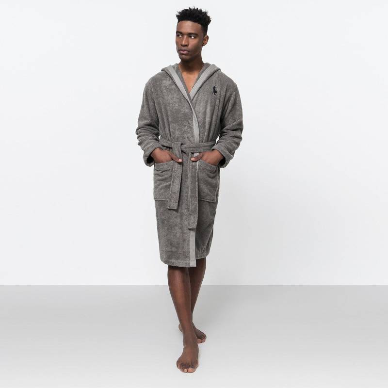 Bademantel, Unisex Damen Grau XXL von Ralph Lauren