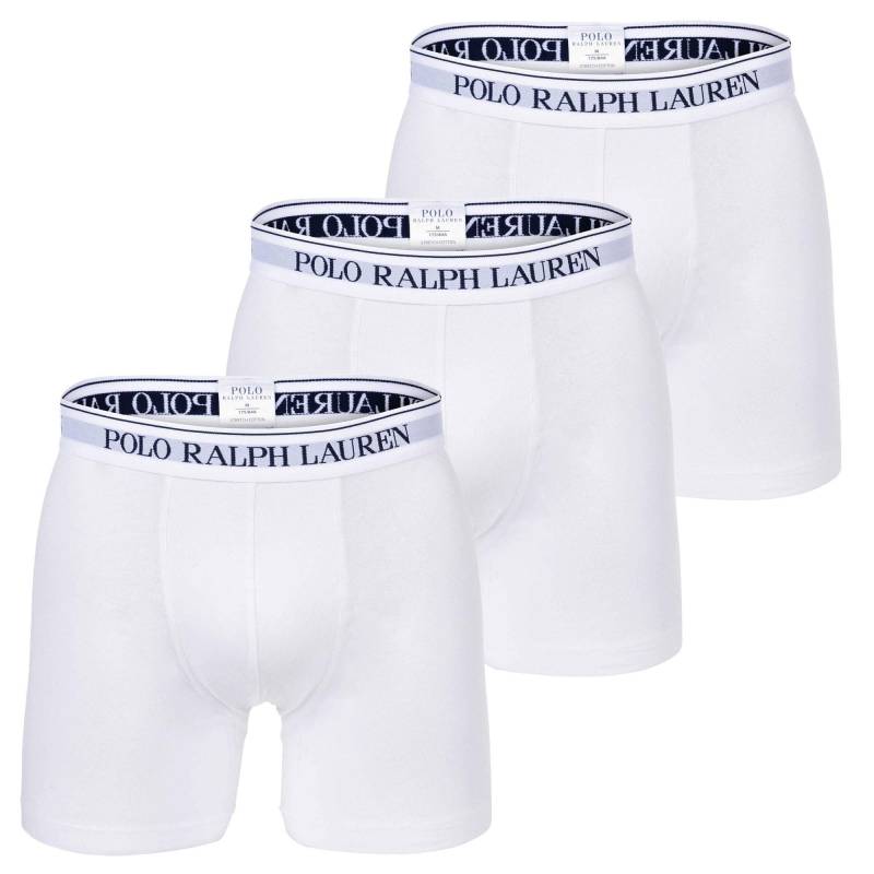 Boxershort Figurbetont-boxer Brief - 3 Pack Herren Weiss L von Ralph Lauren