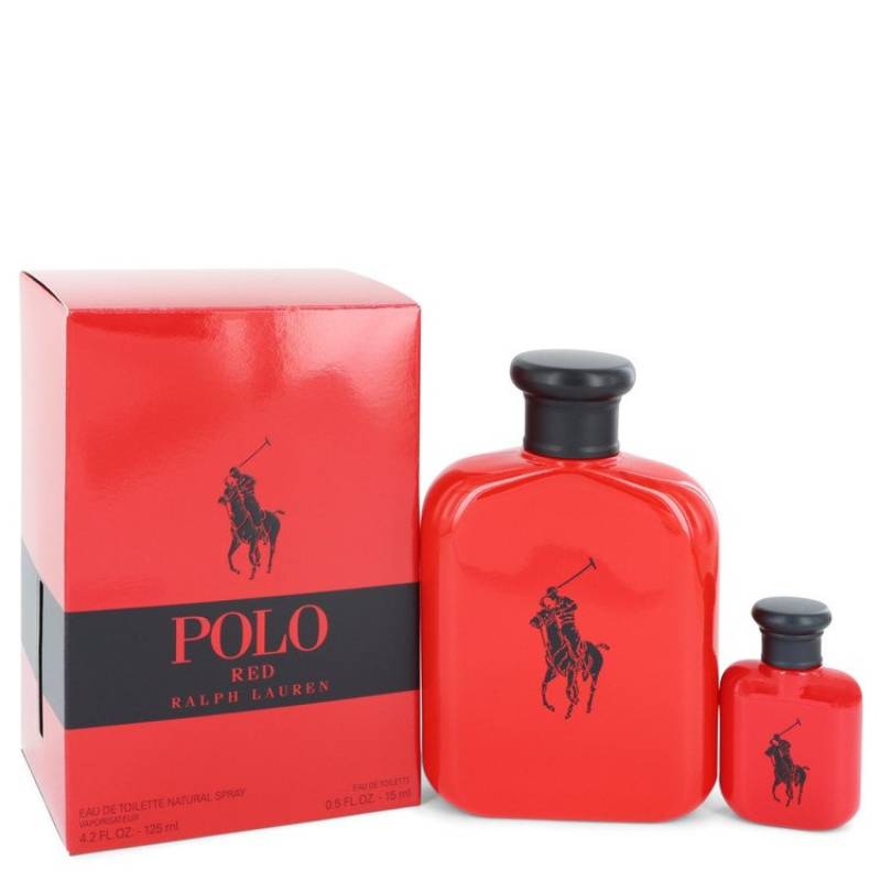 Ralph Lauren Polo Red Gift Set -- 125 ml Eau De Toilette Spray + 15 ml Mini EDT von Ralph Lauren