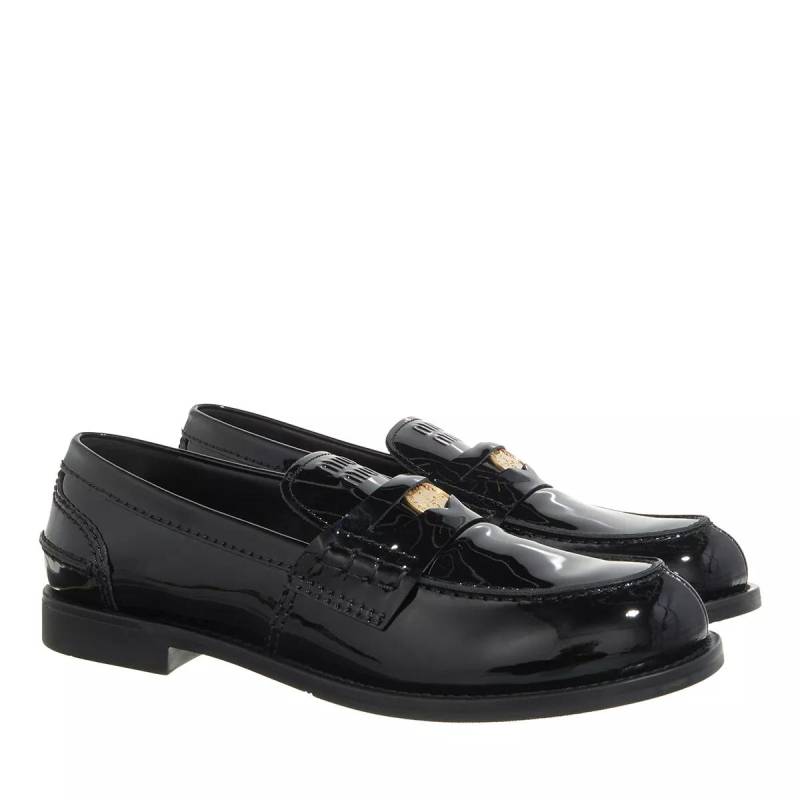 Miu Miu Loafer - Moccasins Leather Lucida - Gr. 39 (EU) - in Schwarz - für Damen von Miu Miu