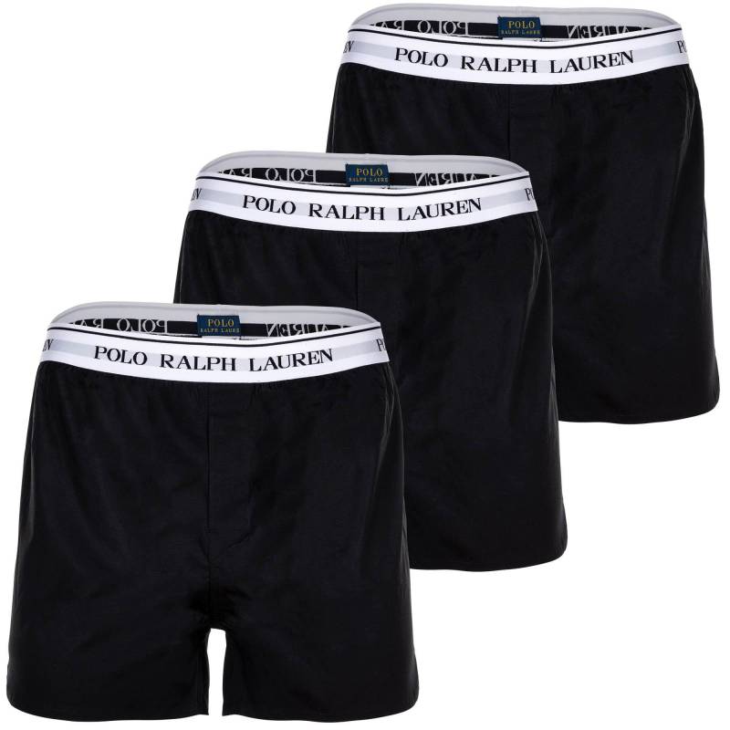 Web-boxershorts -elastic Bxer-3 Pack Boxer Herren Schwarz M von Ralph Lauren