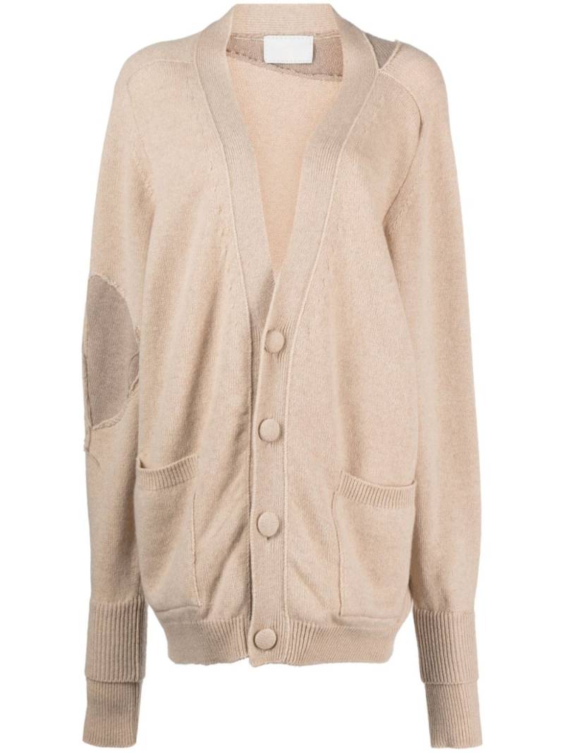 Ramael panelled-design cashmere-blend cardigan - Neutrals von Ramael