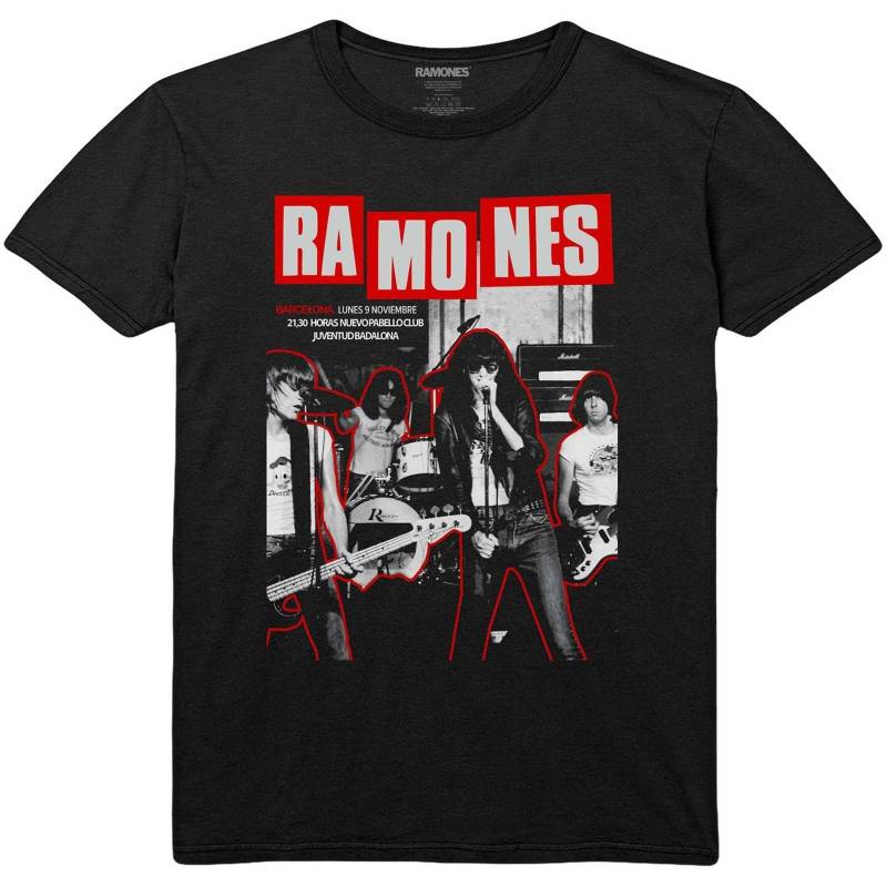 Barcelona Tshirt Damen Schwarz M von Ramones