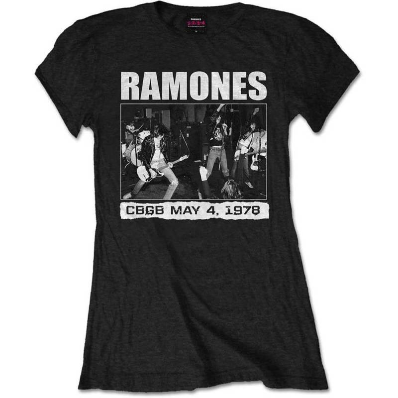 Ramones - CBGB 1978 TShirt, für Damen, Schwarz, Größe M von Ramones