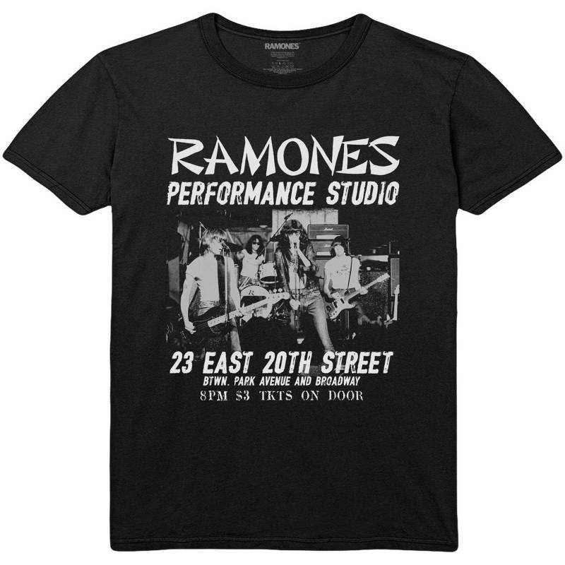 Ramones - East Village TShirt, für Damen, Schwarz, Größe L von Ramones