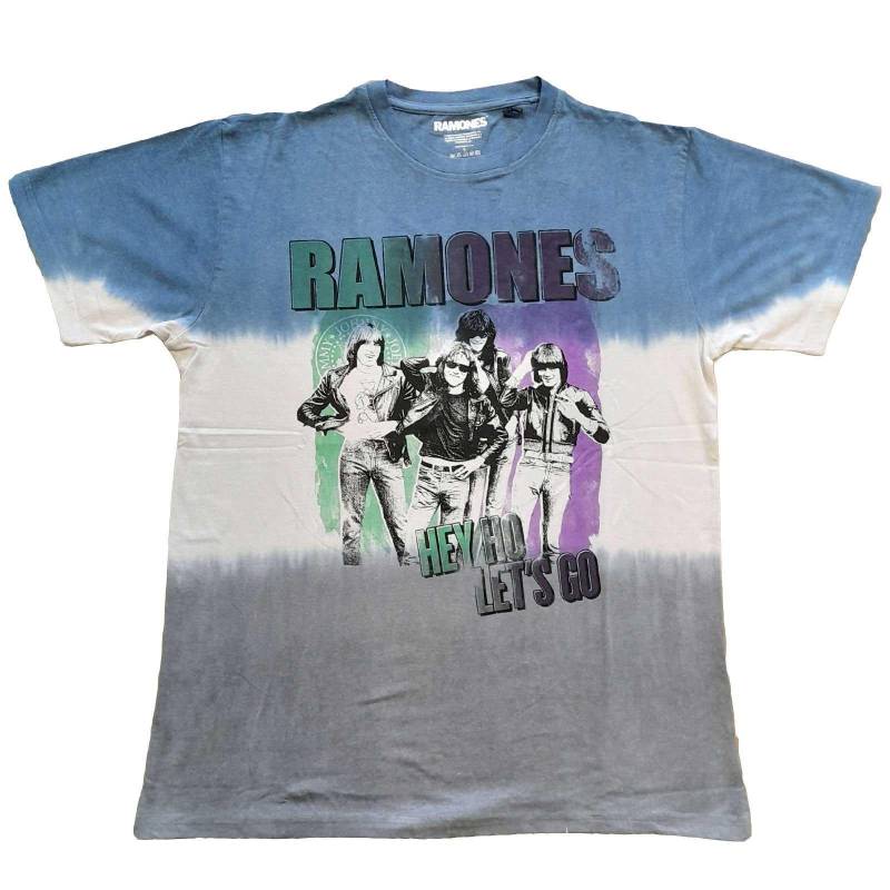 Ramones - Hey Ho Retro TShirt, für Damen, Blau, Größe L von Ramones