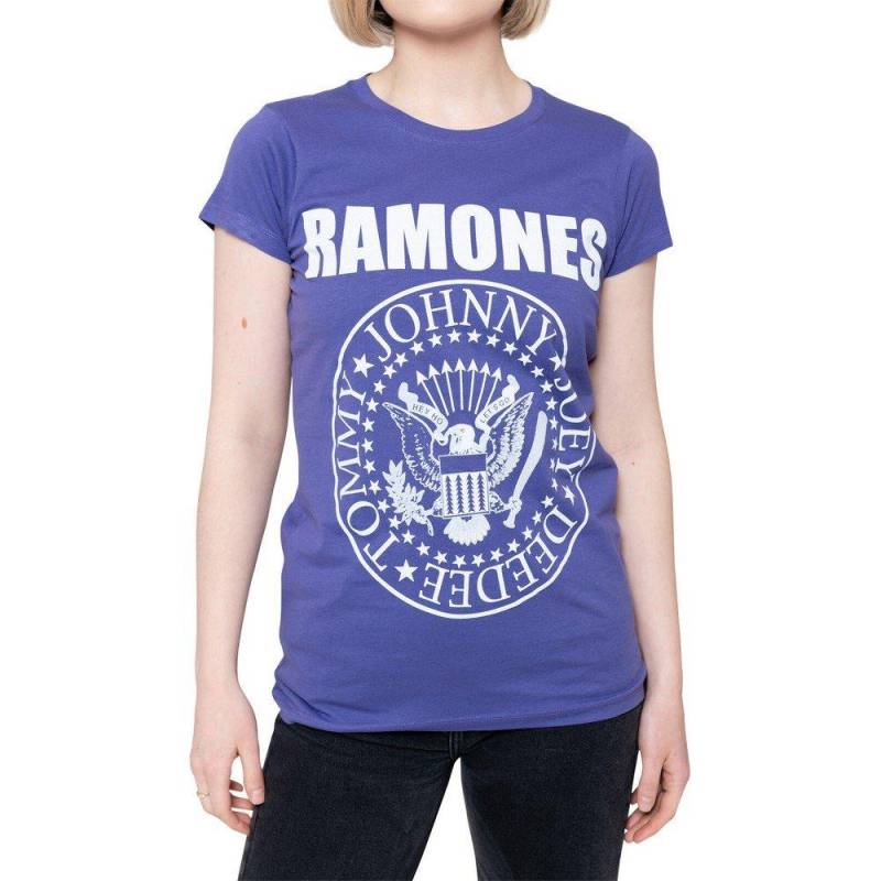 Tshirt Damen Lila L von Ramones