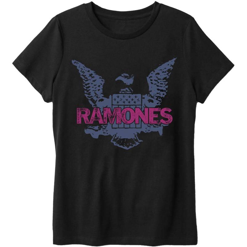 Tshirt Damen Schwarz L von Ramones