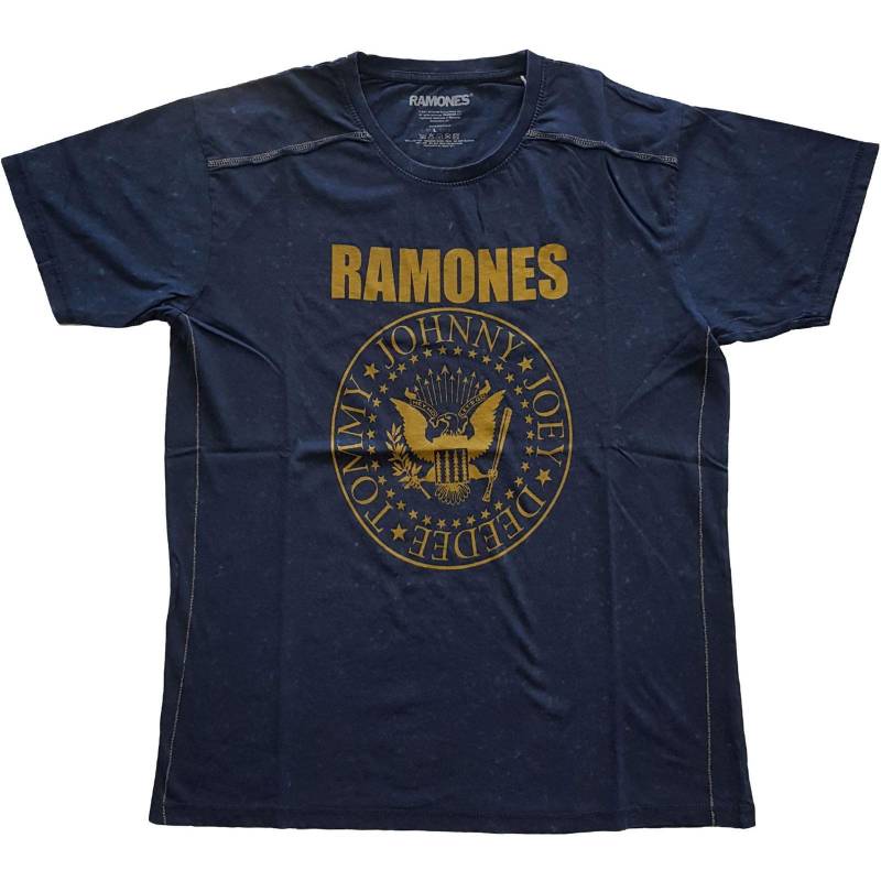 Ramones - Wash Collection TShirt, für Damen, Marine, Größe M von Ramones