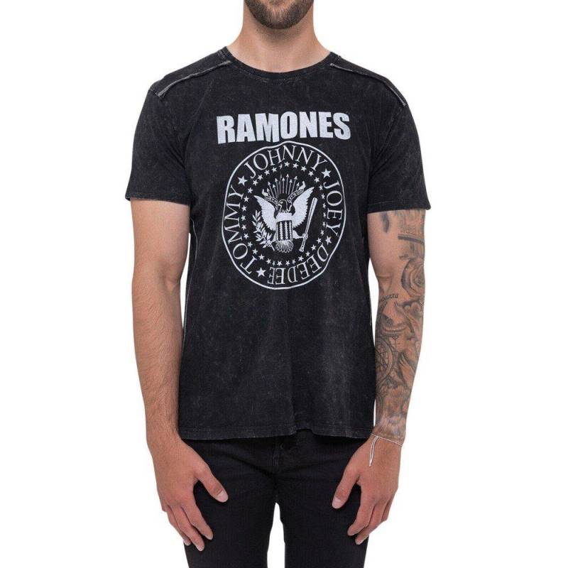 Wash Collection Tshirt Damen Schwarz S von Ramones