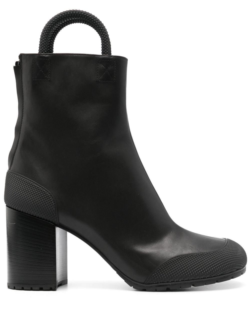 Random Identities Worker 95mm leather boots - Black von Random Identities