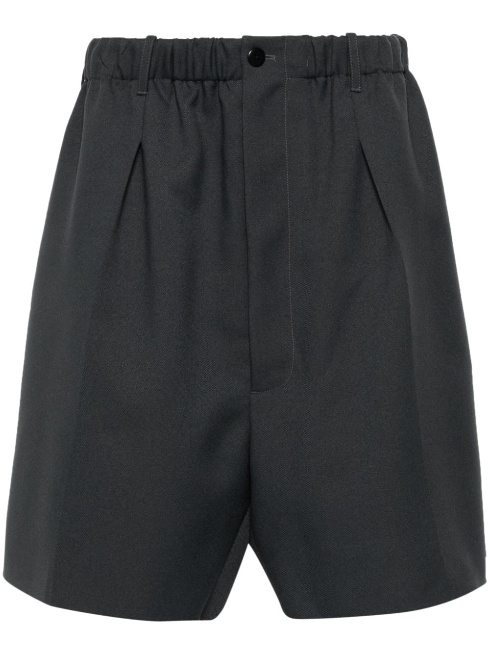 Random Identities Worker mid-rise drop-crotch shorts - Grey von Random Identities