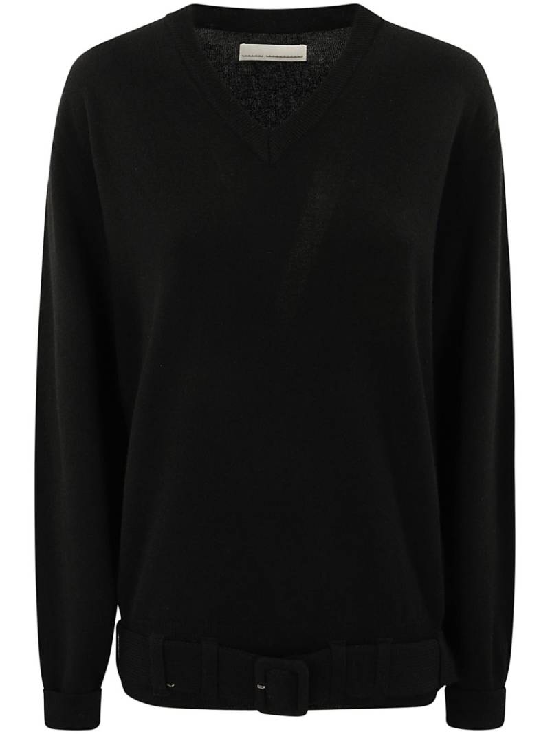 Random Identities belted jumper - Black von Random Identities