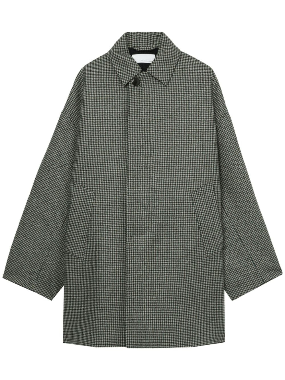 Random Identities check-print coat - Neutrals von Random Identities