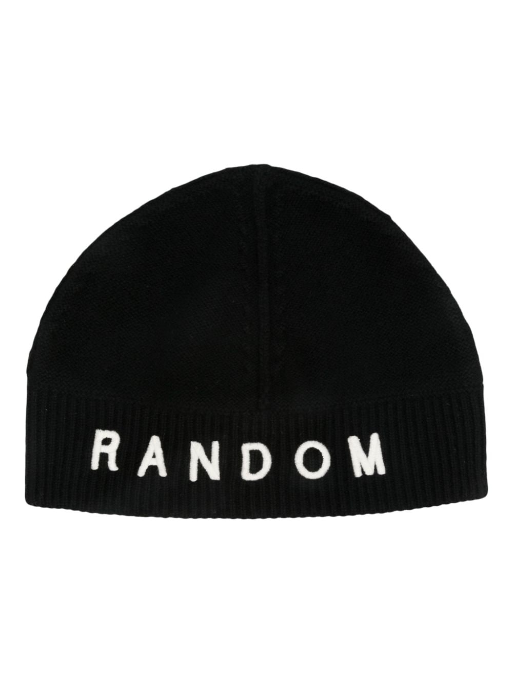Random Identities embroidered-logo wool-blend beanie - Black von Random Identities