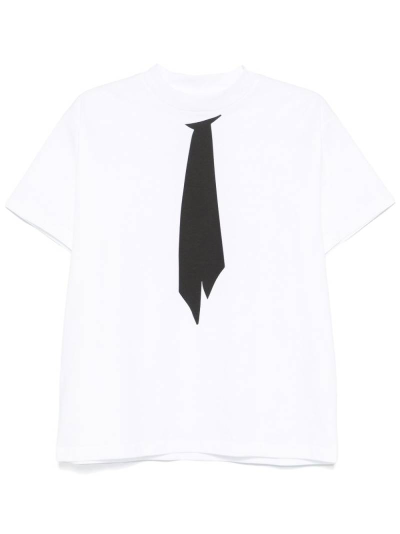 Random Identities tie-print T-shirt - White von Random Identities