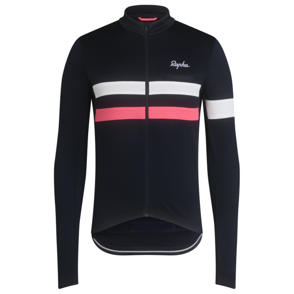 Rapha - Brevet Long Sleeve Jersey - Velotrikot Gr L schwarz von Rapha