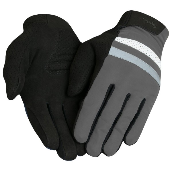 Rapha - Brevet Reflective Gloves - Handschuhe Gr L schwarz/grau von Rapha