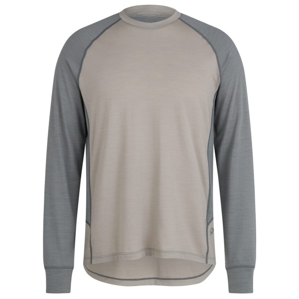 Rapha - Explore Merino Long Sleeve T-Shirt - Velotrikot Gr L grau von Rapha