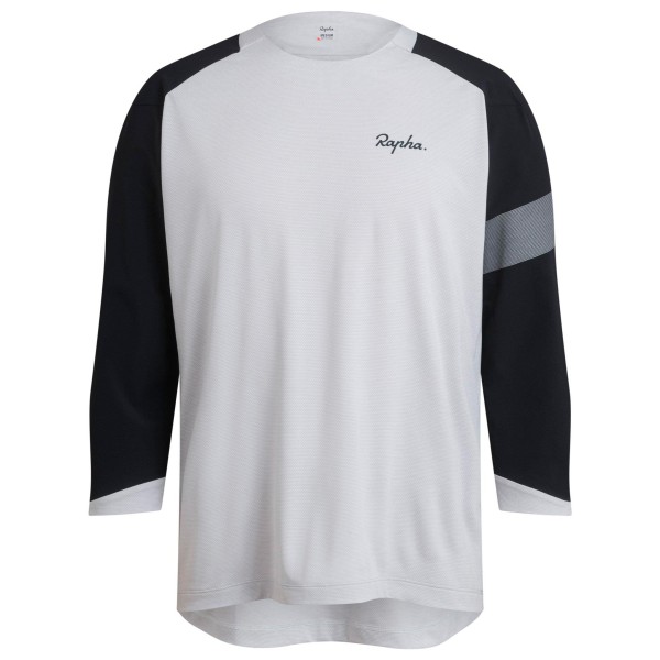 Rapha - Trail 3/4 Sleeve Jersey - Velotrikot Gr L grau von Rapha