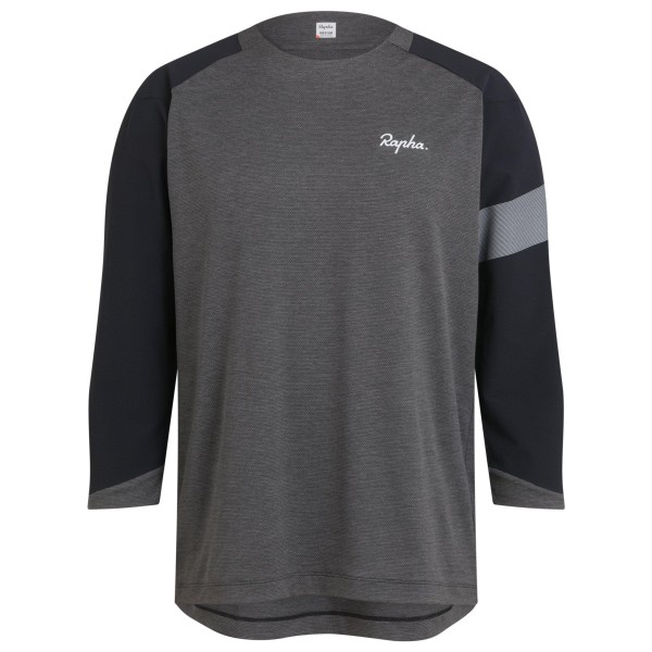 Rapha - Trail 3/4 Sleeve Jersey - Velotrikot Gr L grau von Rapha