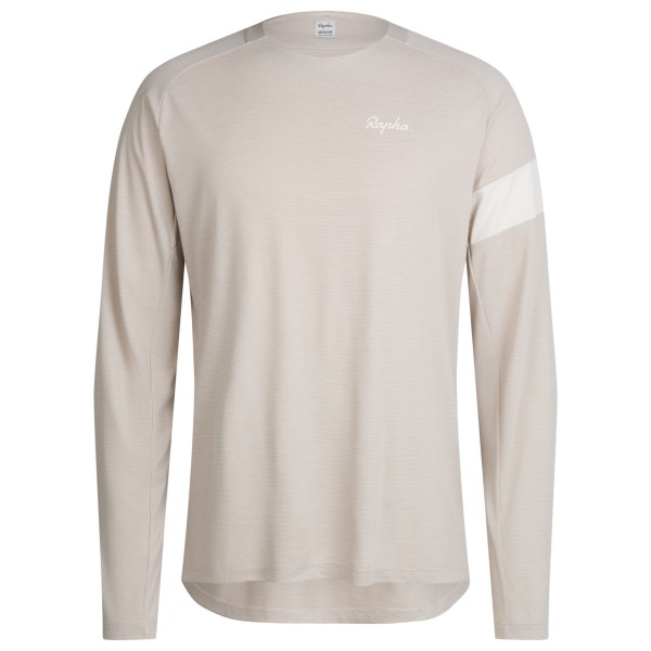 Rapha - Trail Long Sleeve Technical T-Shirt - Velotrikot Gr L grau von Rapha