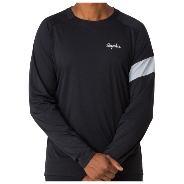 Rapha - Trail Long Sleeve Technical T-Shirt - Velotrikot Gr L schwarz von Rapha