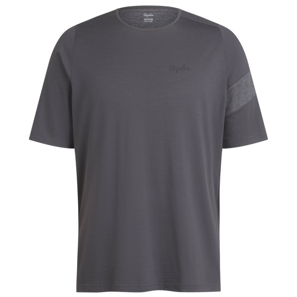 Rapha - Trail Merino Short Sleeve T-Shirt - Velotrikot Gr L;S blau/grau von Rapha