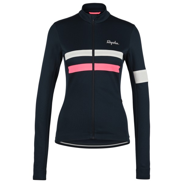 Rapha - Women's Brevet Long Sleeve Jersey - Velotrikot Gr L;M;S;XL blau/schwarz von Rapha