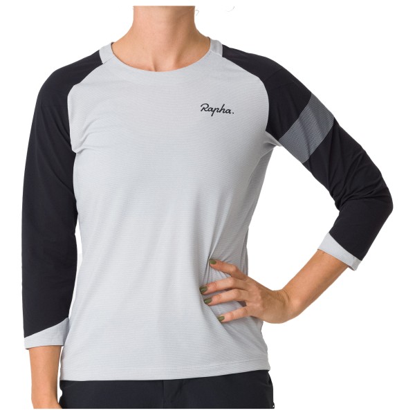 Rapha - Women's Trail 3/4 Sleeve Jersey - Velotrikot Gr L grau von Rapha