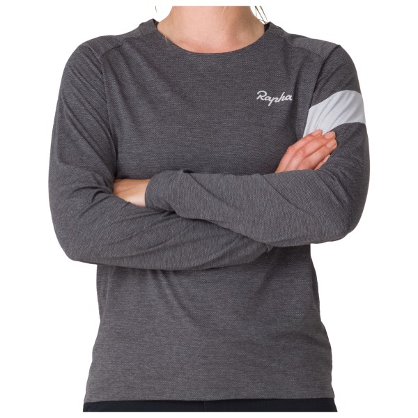 Rapha - Women's Trail Long Sleeve Technical T-Shirt - Velotrikot Gr XS grau von Rapha