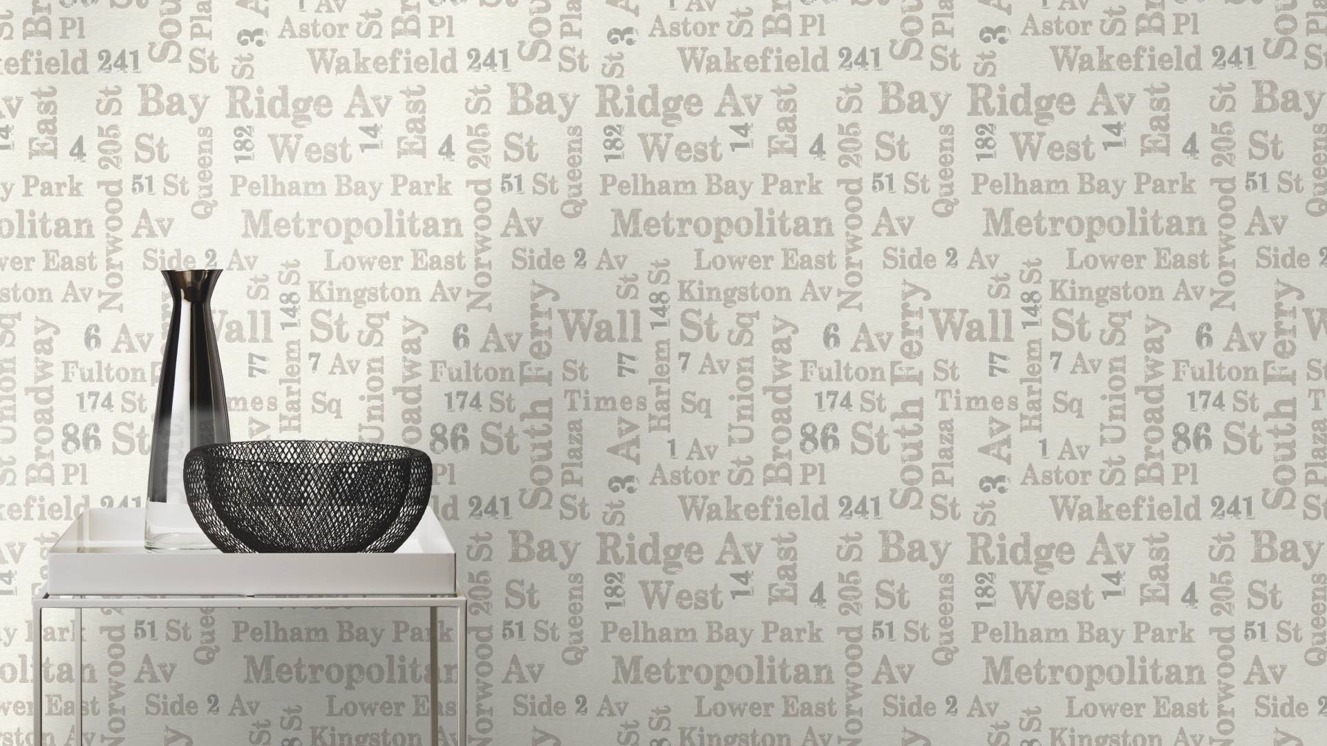 Rasch Strukturtapete »Sightseeing«, gemustert-mit Schrift Rasch Strukturtapete »Sightseeing«, gemustert-mit Schrift von Rasch