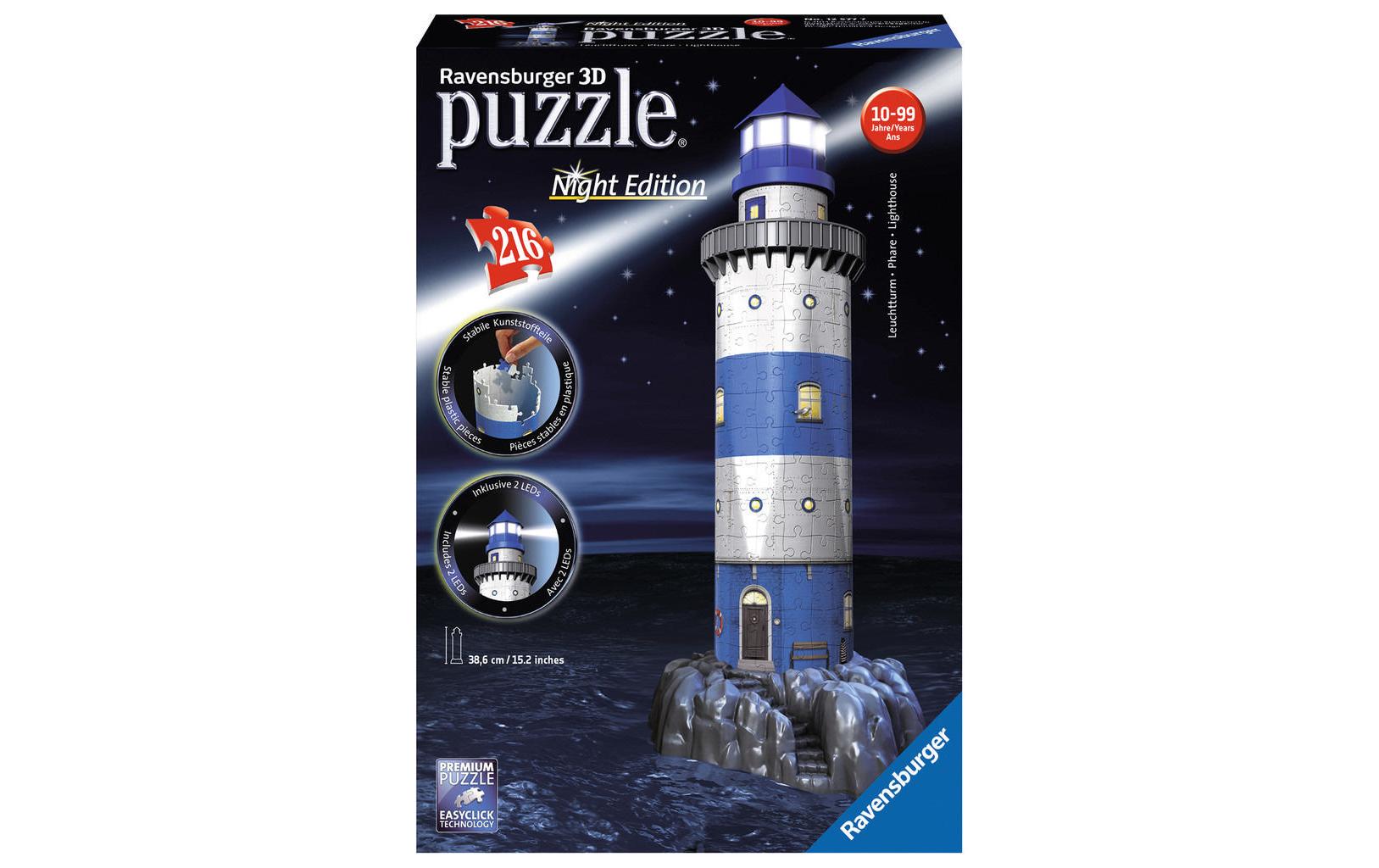 Ravensburger 3D-Puzzle »Leuchtturm bei Nacht« von Ravensburger