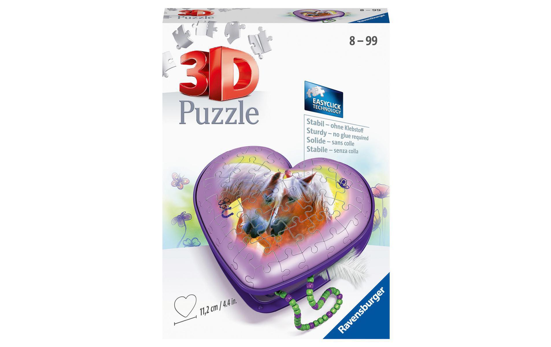 Ravensburger 3D-Puzzle »Herzschatulle Pferde« von Ravensburger