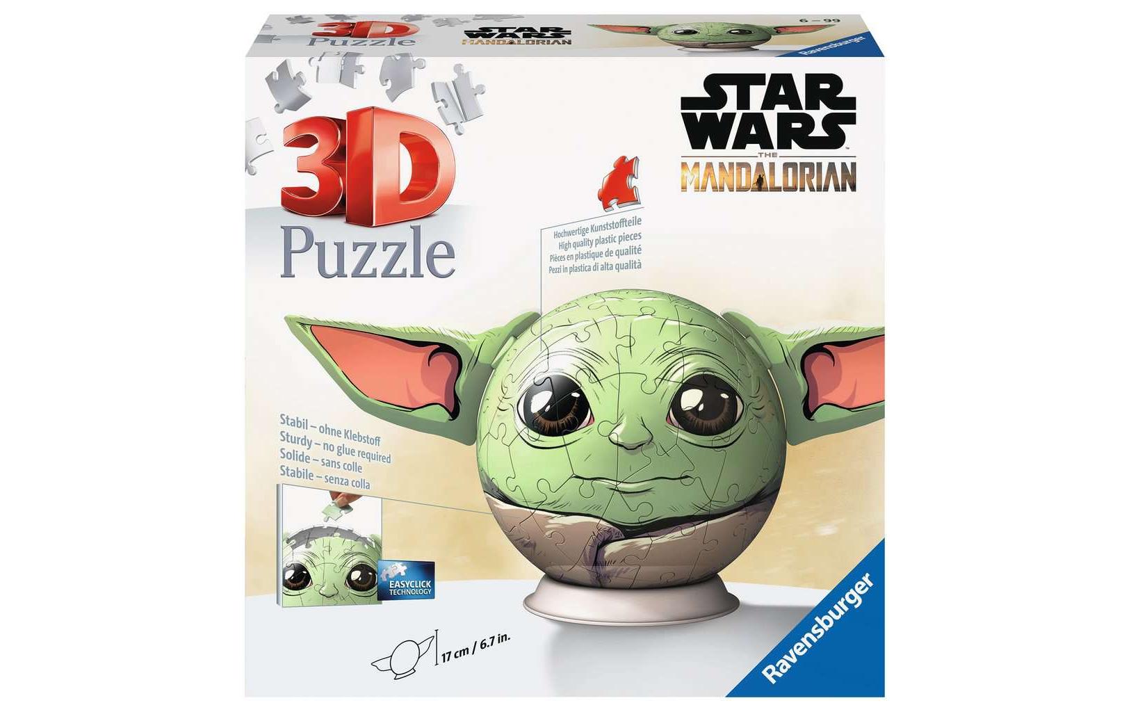 Ravensburger 3D-Puzzle »Mandalorian Grogu mit Ohren«, (77 tlg.) von Ravensburger