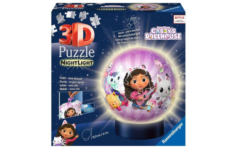 Ravensburger 3D-Puzzle »Nachlicht Gabby's Dollhouse«, (74 tlg.) von Ravensburger