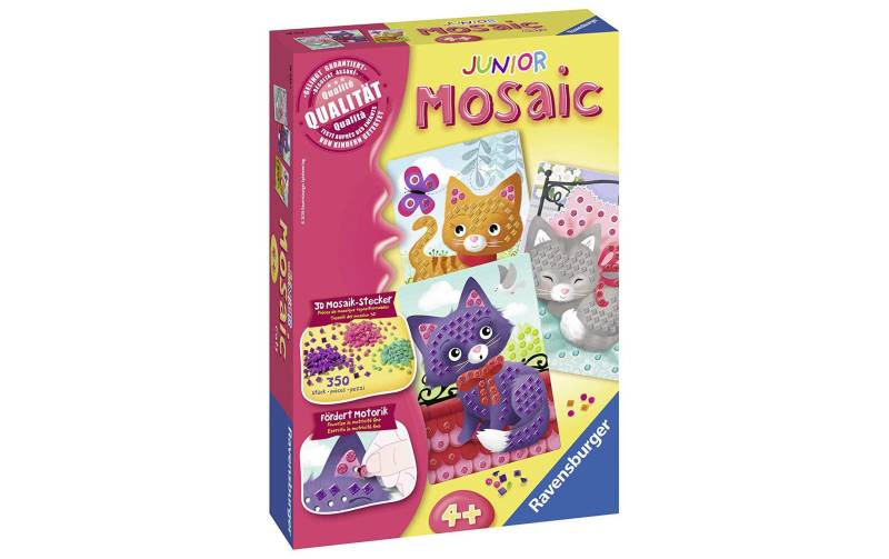 Ravensburger Kreativset »Bastelset Mosaic Junior Katzen« von Ravensburger