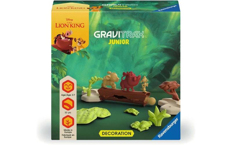 Ravensburger Kugelbahn »GraviTrax Junior Extension Lion King«, (33 tlg.) von Ravensburger