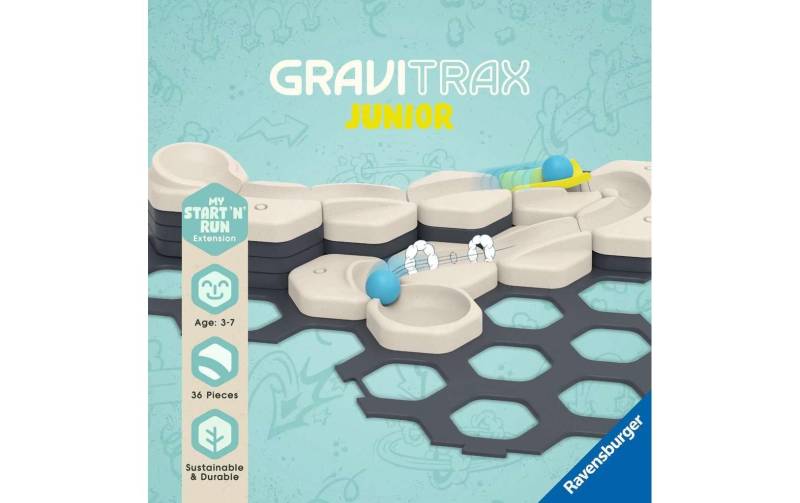 Ravensburger Kugelbahn »GraviTrax Junior Starter-Set S Start and Run«, (36 tlg.) von Ravensburger