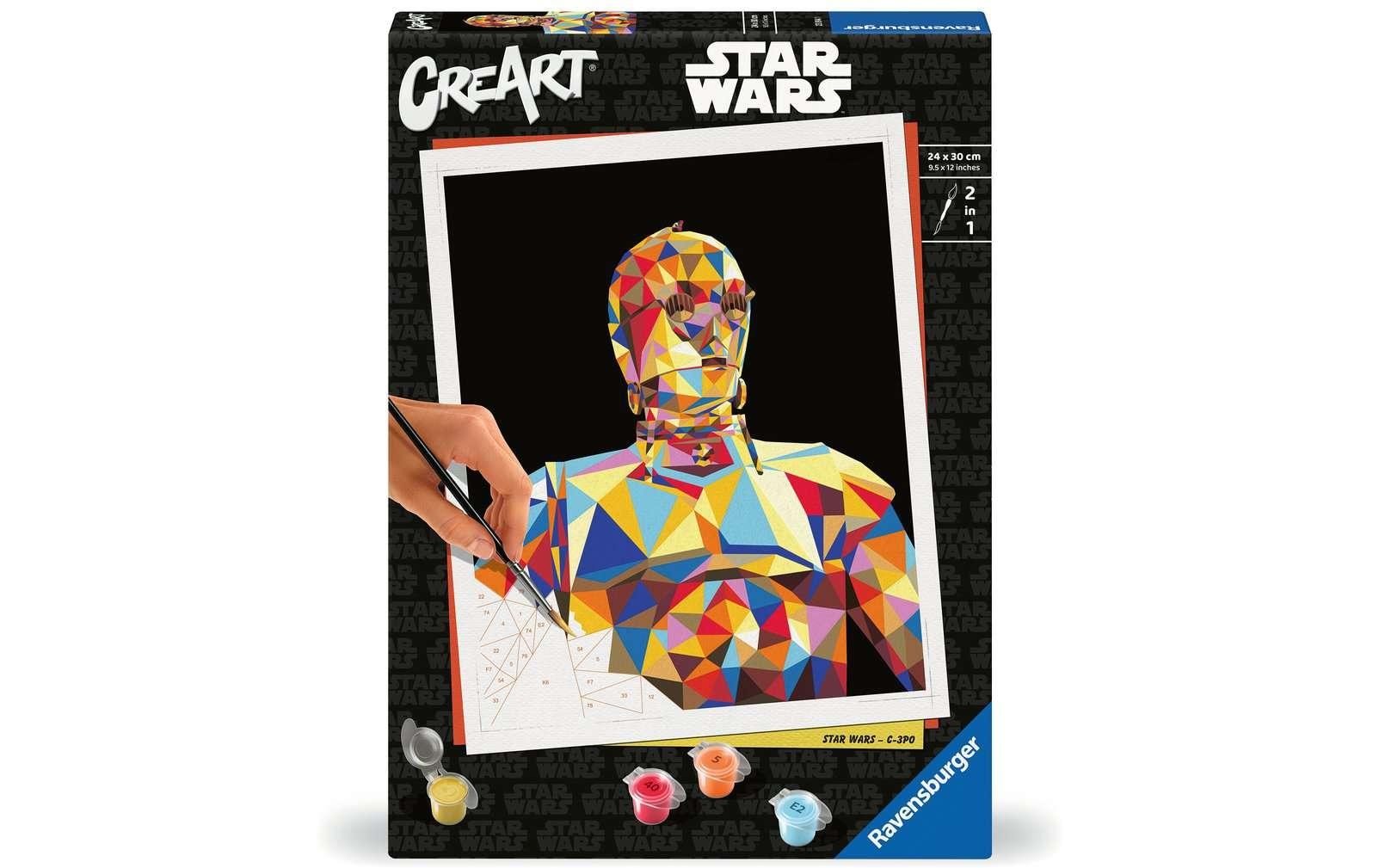 Ravensburger Malen nach Zahlen »CreArt – Star Wars – C-3PO«, Mit ausführlicher Malanleitung und Vorlageblatt von Ravensburger