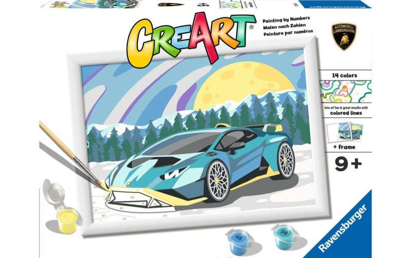 Ravensburger Malen nach Zahlen »CreArt: Blue Lamborghini« von Ravensburger
