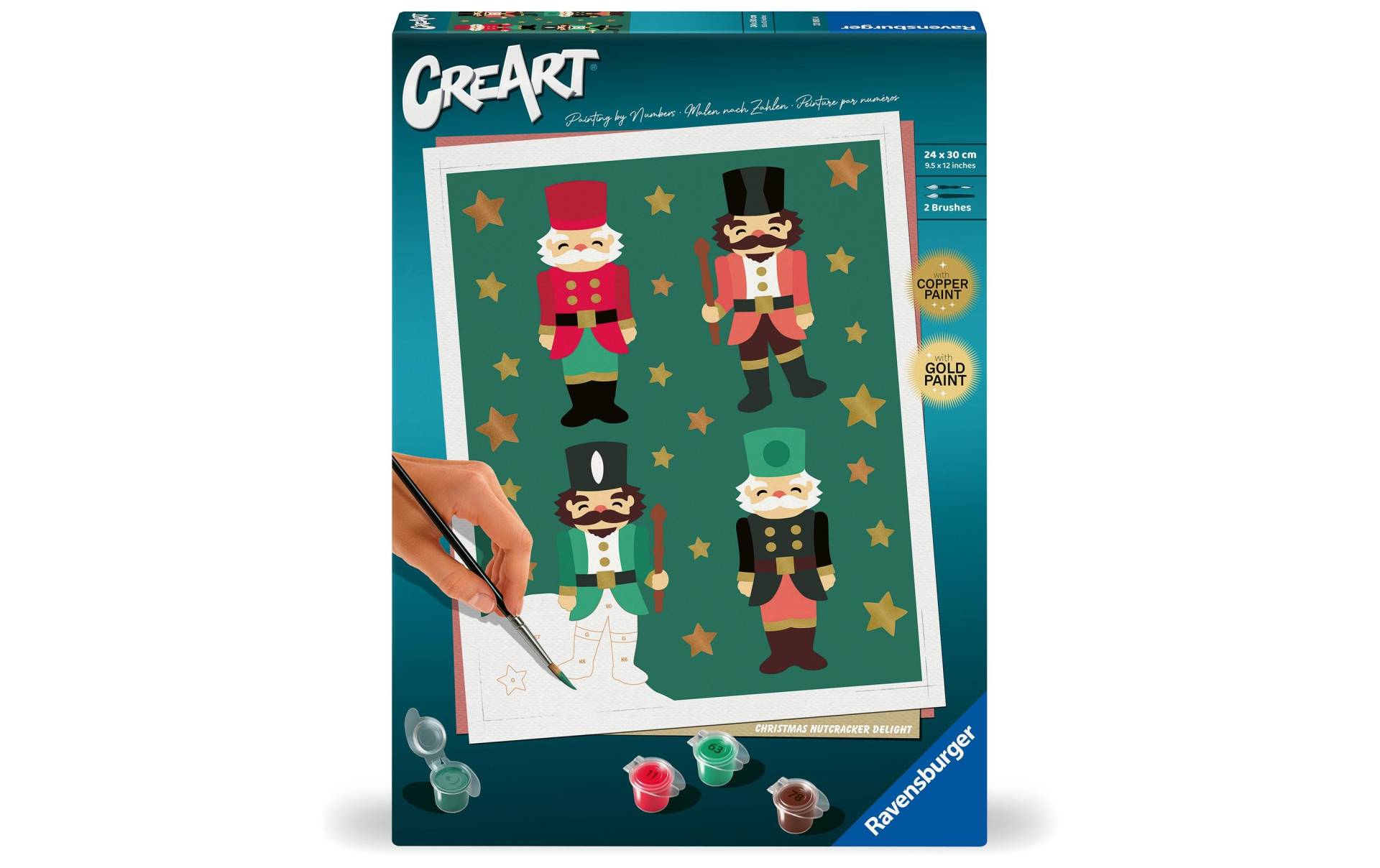 Ravensburger Malen nach Zahlen »CreArt: Christmas Nutcracker Delight«, Ohne Bilderrahmen von Ravensburger