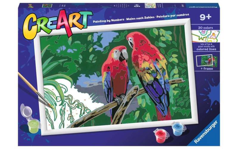 Ravensburger Malen nach Zahlen »CreArt: Colorful Macaws« von Ravensburger