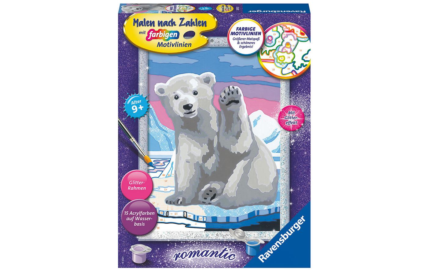 Ravensburger Malen nach Zahlen »Ravensburger Malen nach Zahlen Hallo kleiner Eisbär« von Ravensburger